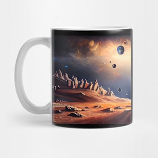 The Surface of a Deep Space Moon Mug